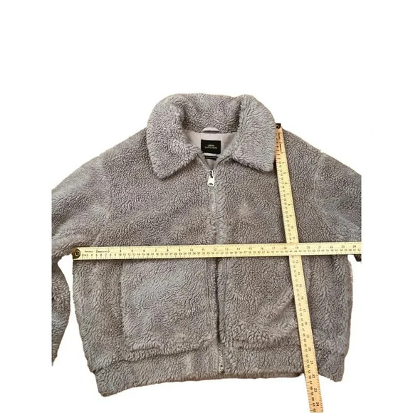 Urban Outfitters Cropped Teddy Bear Jacket Sz L - Picture 9 of 16